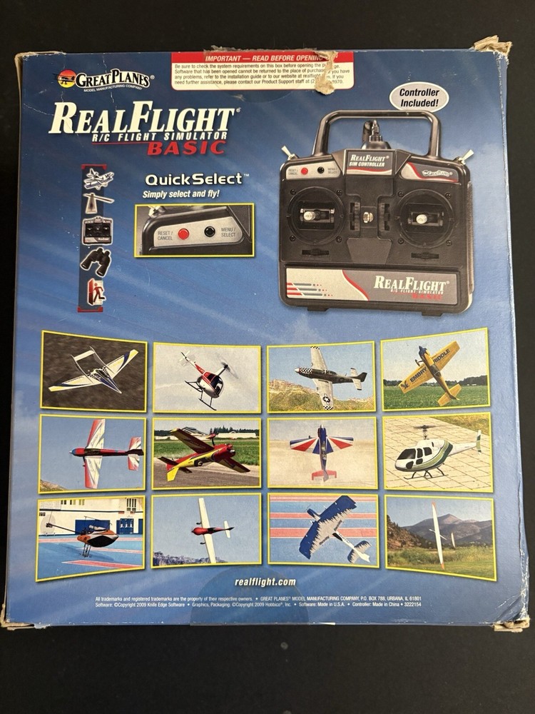 Great Planes RealFlight R/C Flight Simulator Basic w/ DVD ROM GPMZ4220