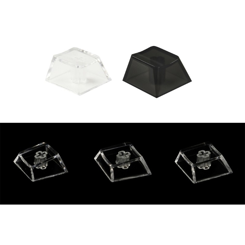 Stylish R4R3/R2 Height Clear Keycaps MX Structure KeyCap Highly Customizable