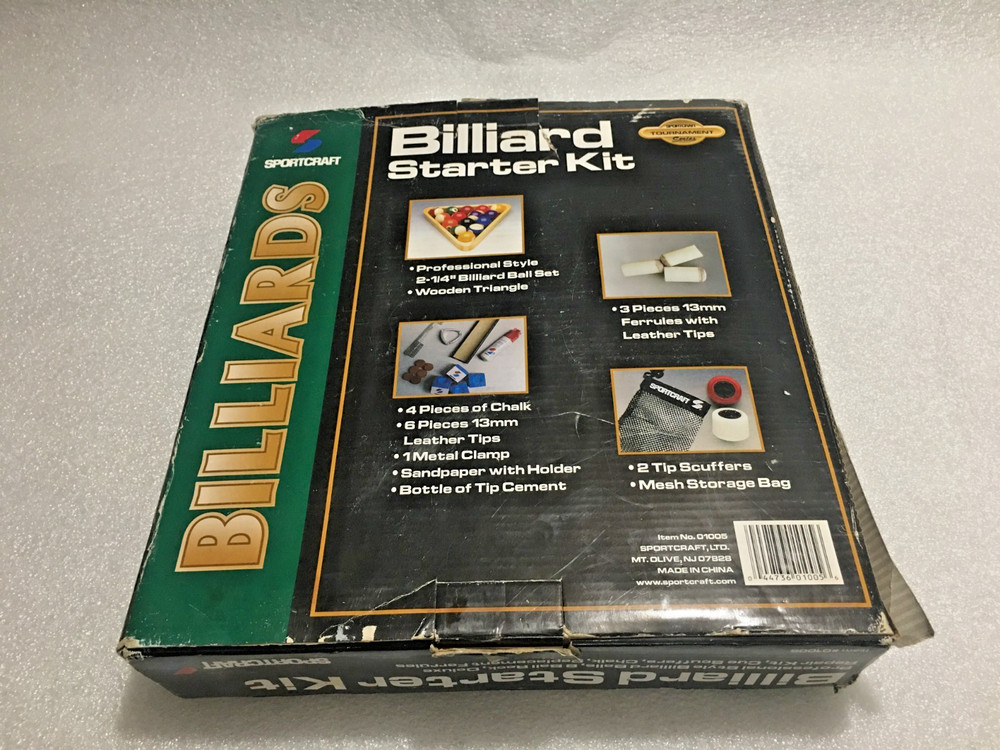 Sportcraft Billiard Pool Starter Kit Pool Balls
