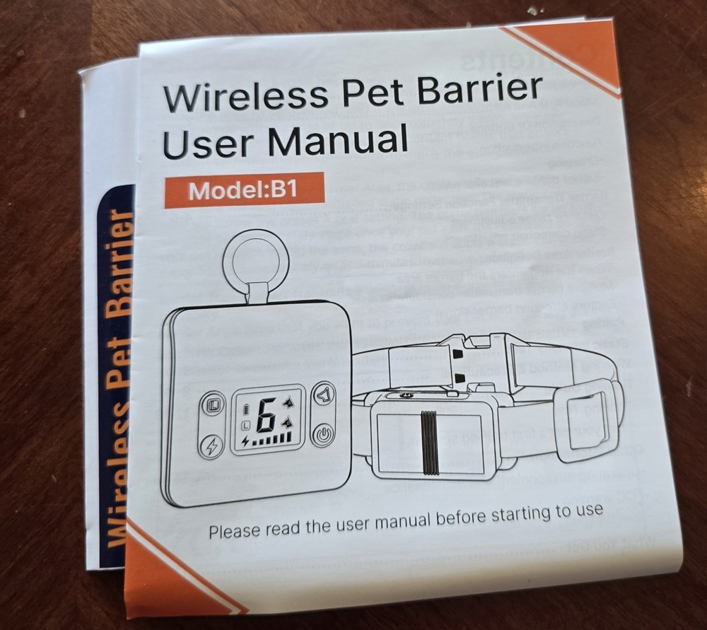 FLYSPEAR Wireless Pet Barrier Rechargeable Indoor - 6 Adjustable Radius