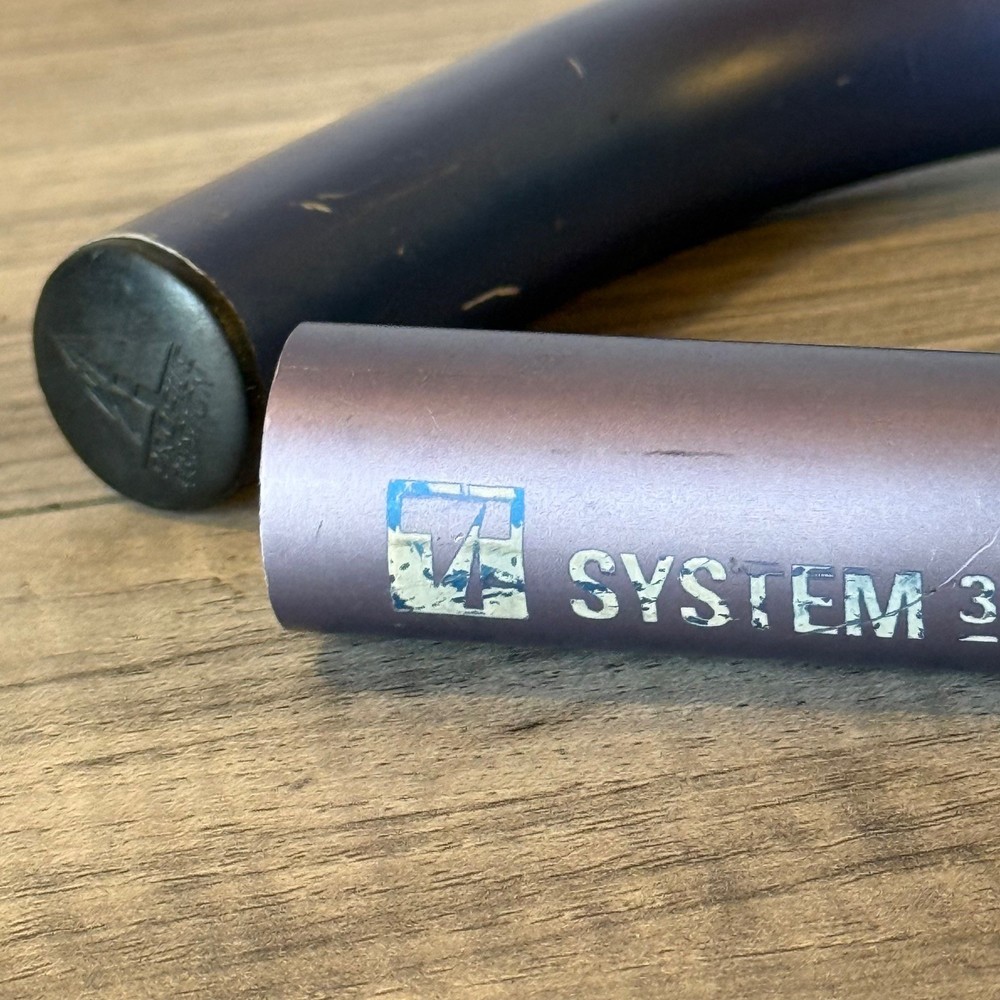 Trek System 3 Control Tech Long Bend Bar Ends Faded Blue 90s