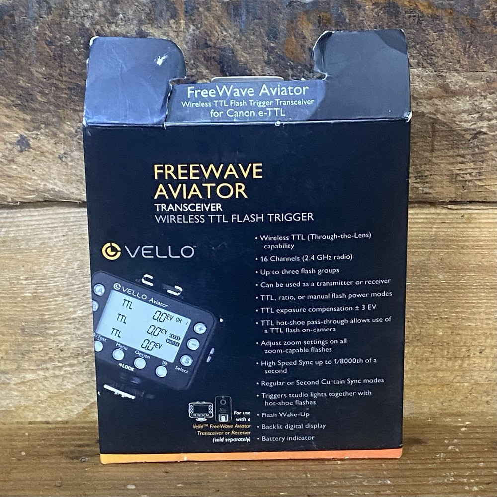 Vello FreeWave Aviator Wireless Flash Trigger Transceiver for Select Canon