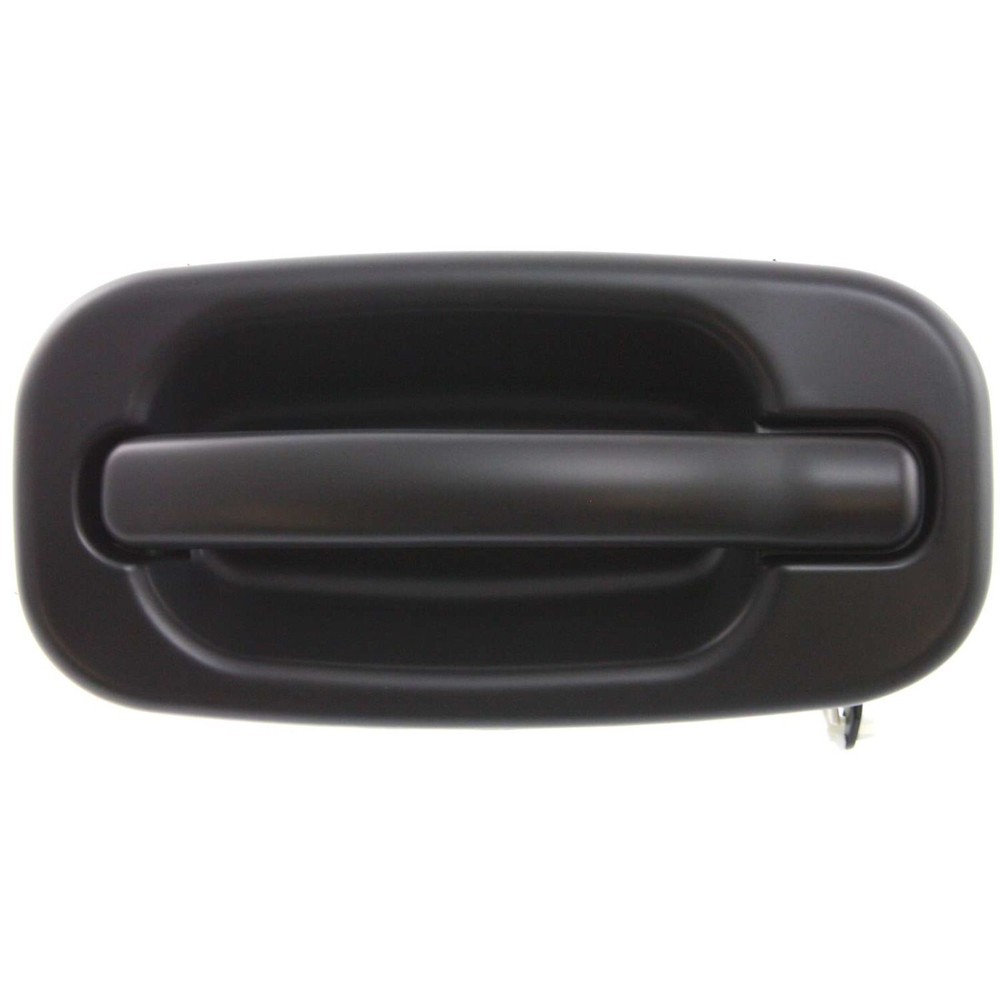 Door Handle Set For 1999-2006 Chevy Silverado 1500 Smooth Black Front Outer 2Pc