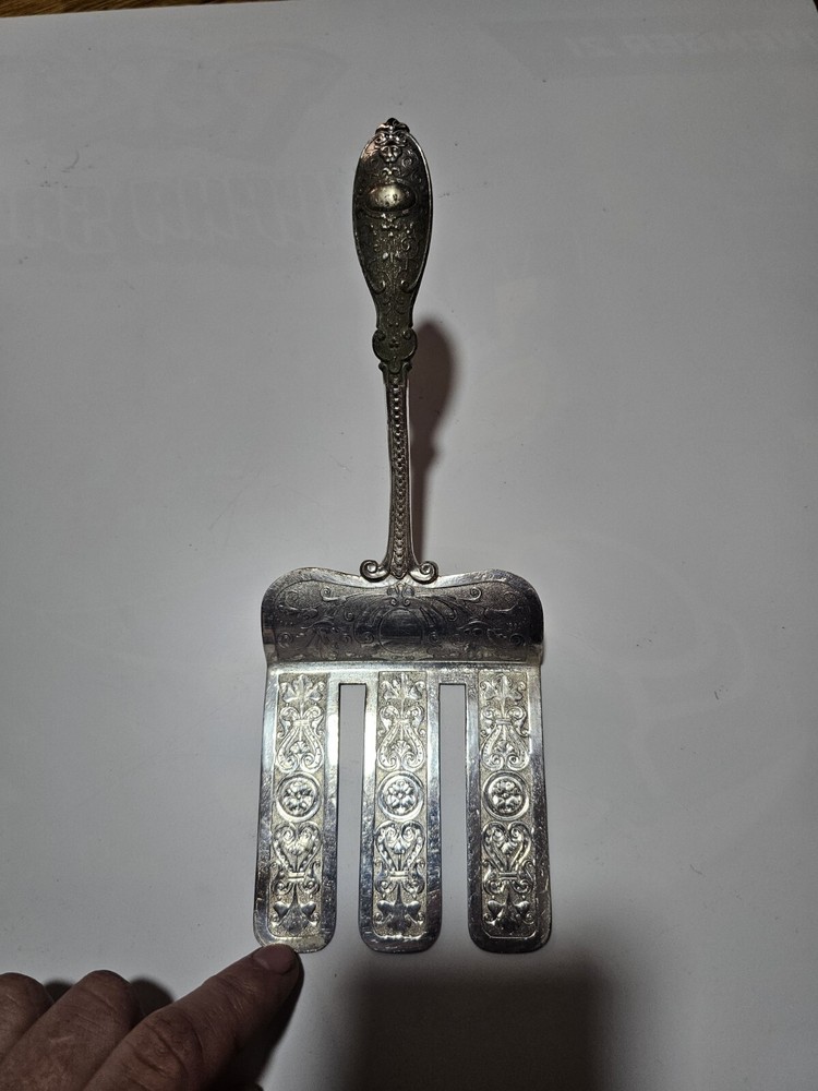 Henniger & Co. Silver Plate Renaissance Revival Asparagus Server