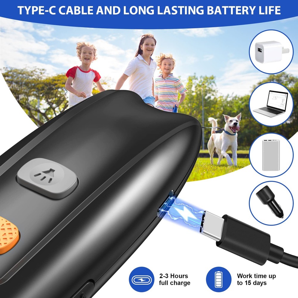 Ultrasonic Anti Barking Device Dog Bark Detterent Device with Flashlight