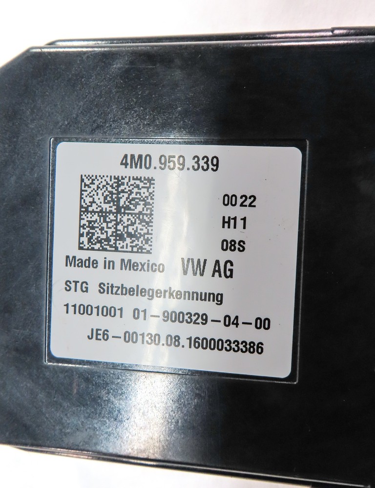 2017 AUDI Q7 (4M) FRONT RIGHT PASSENGER SEAT OCCUPANCY SENSOR MODULE