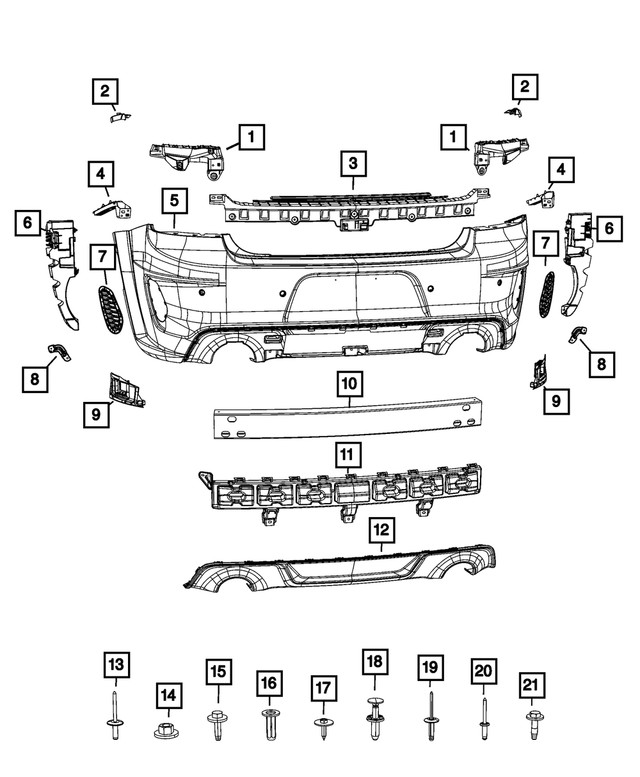 Genuine Mopar Blind Spot Module Bracket Right 68571672AA