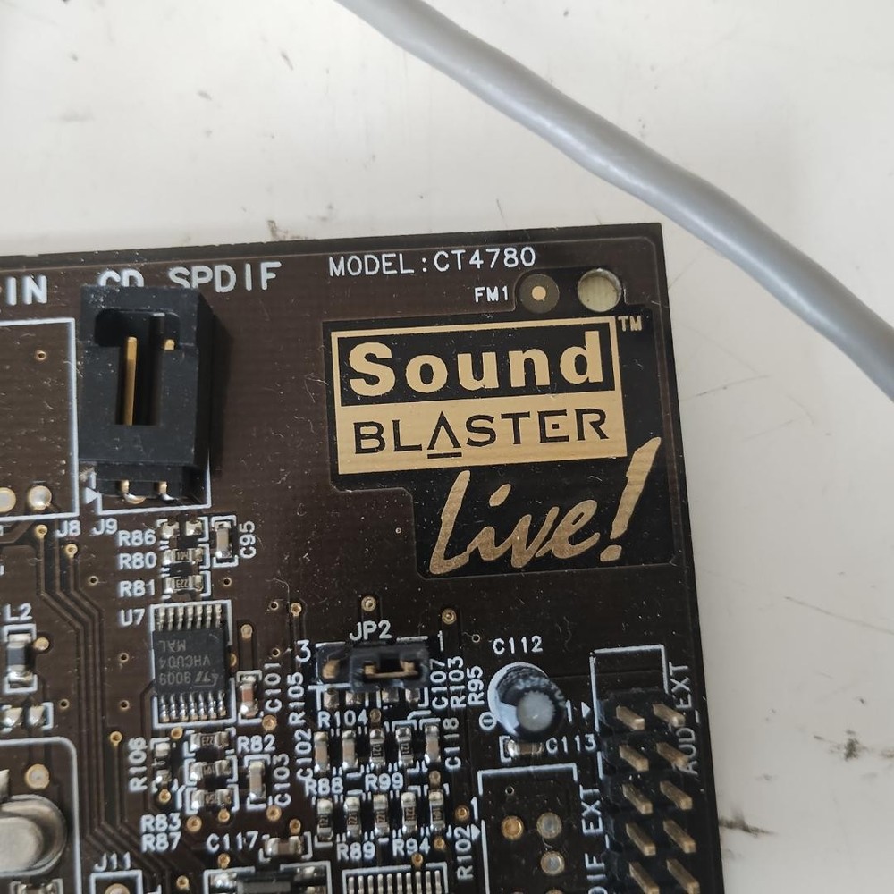Creative Sound Blaster Live! Multi-Function Audio Expansion Card Black Untested