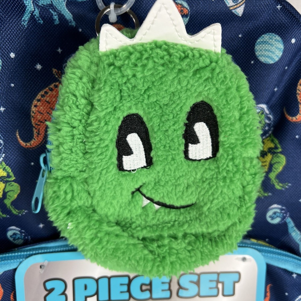 AD Sutton & Sons 2pc Backpack Space Dinasours & Critter Keychain NWT
