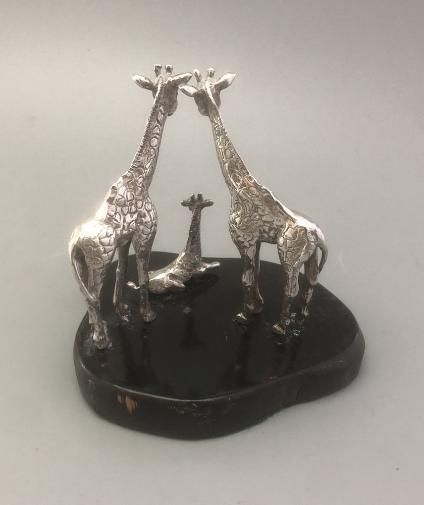 Patrick Mavros Attributed Silver Giraffe Group BCEZX