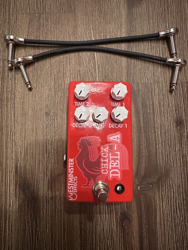 Westminster Effects Chick-Del-A Delay Pedal + 2-6" Patch Cables