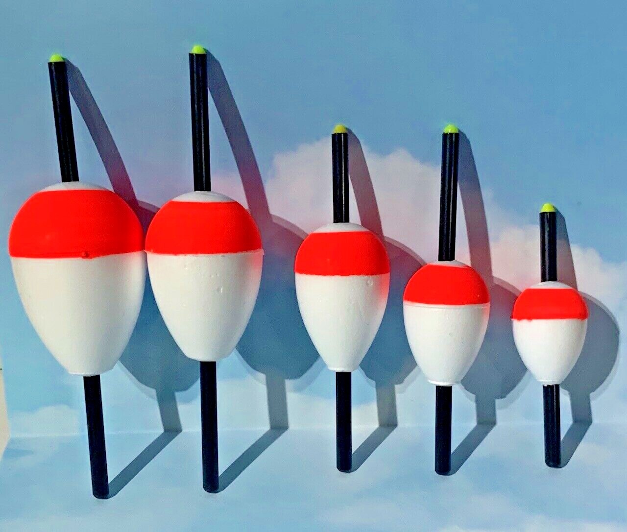 COMAL TACKLE Pear Slip Stick Bobbers FROM 1.25" -2.25"  Made USA PICK  FIXED S/H