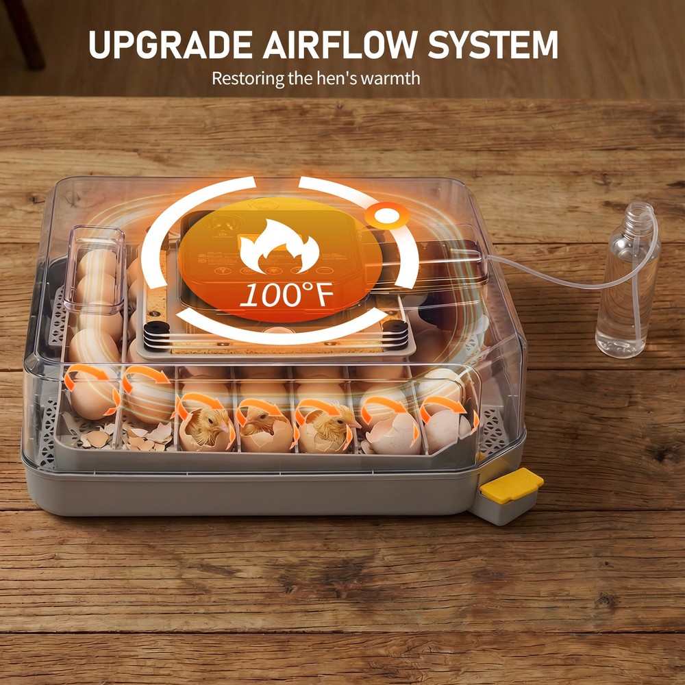 48 Egg Incubator with Automatic Egg Turning Egg Hatching Temp & Humidity Control