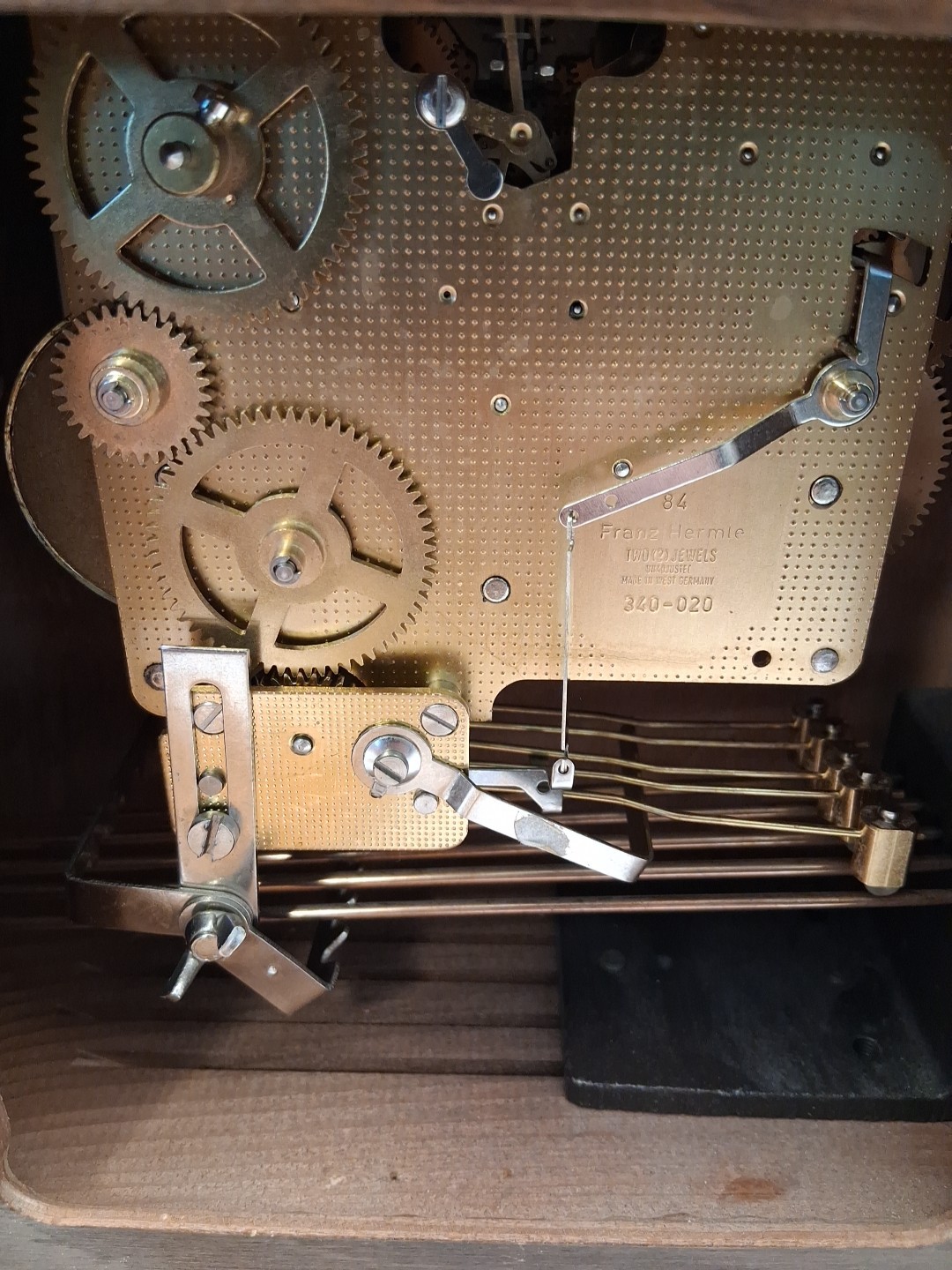 Vintage Hamilton Greenfield Manor Mantle Clock Made In Germany Working Beautiful