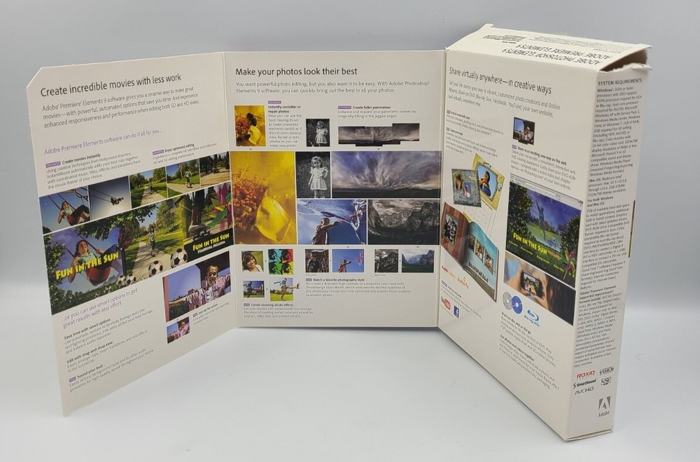 Adobe PHOTOSHOP ELEMENTS 9 & PREMIERE ELEMENTS 9 for Mac