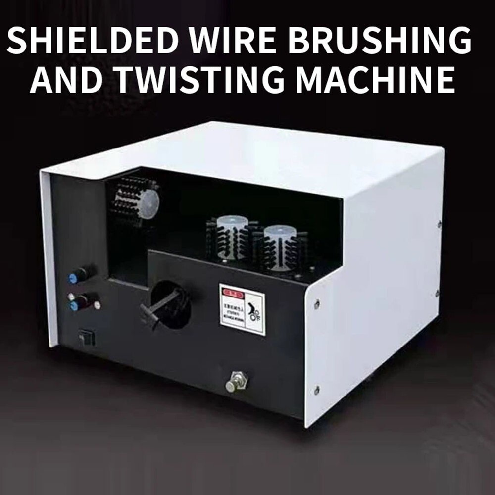 Shielded Wire Brushing and Twisting Machine Small Stripping Twister Machine