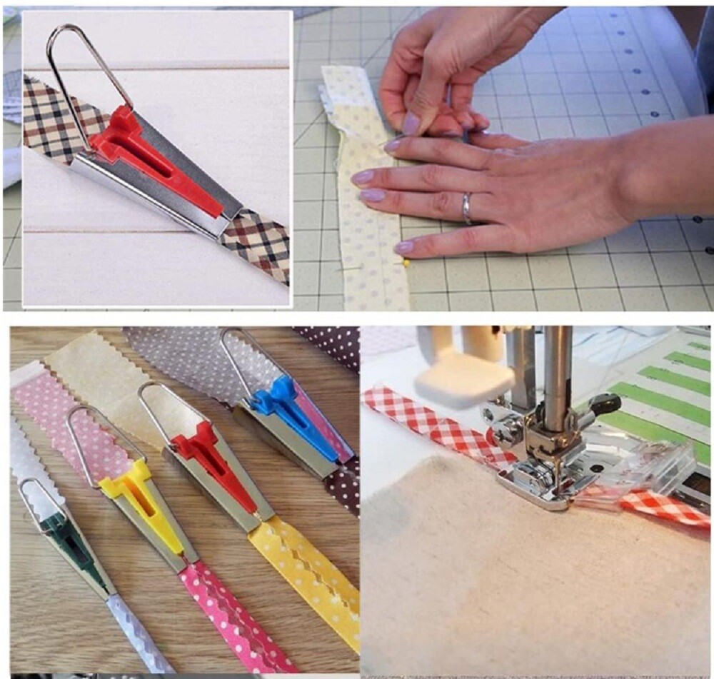 60 Pcs Fabric Bias Binding Tape Maker Kit - Binder Foot, Sewing & Quilting Tools
