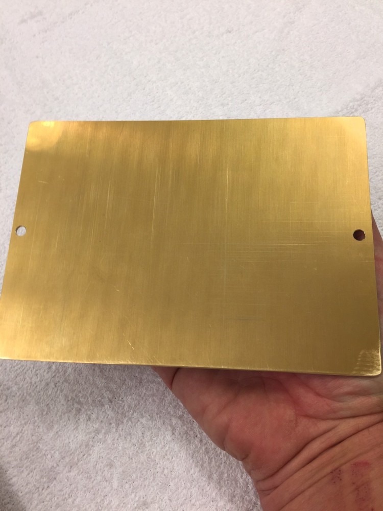 MULTI IMAGE #2 MASTER TEMPLATE BRASS ENGRAVING PLATE FOR NEW HERMES FONT TRAY