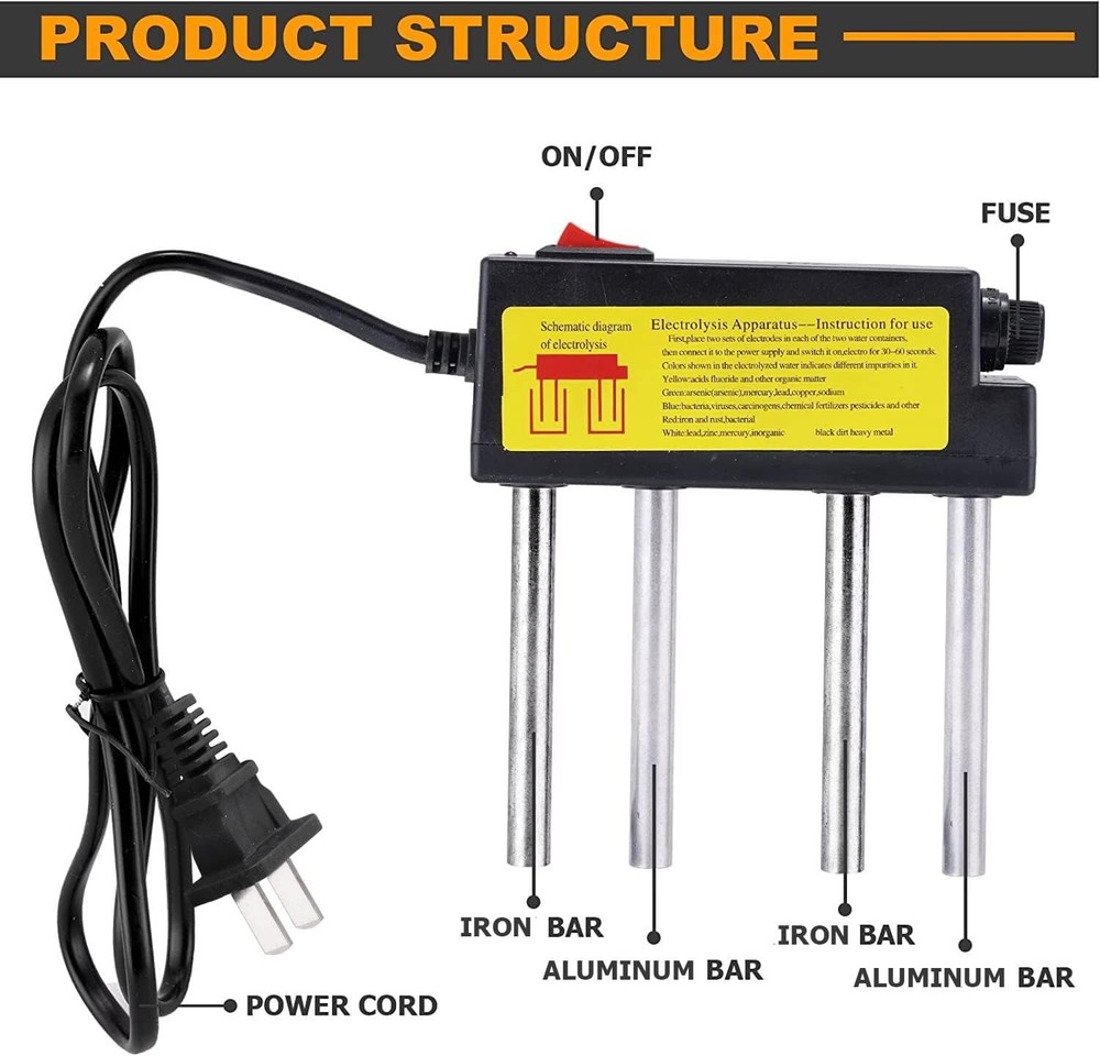 Consfly Water Electrolyzer Quick Quality Tester Purity Filter...