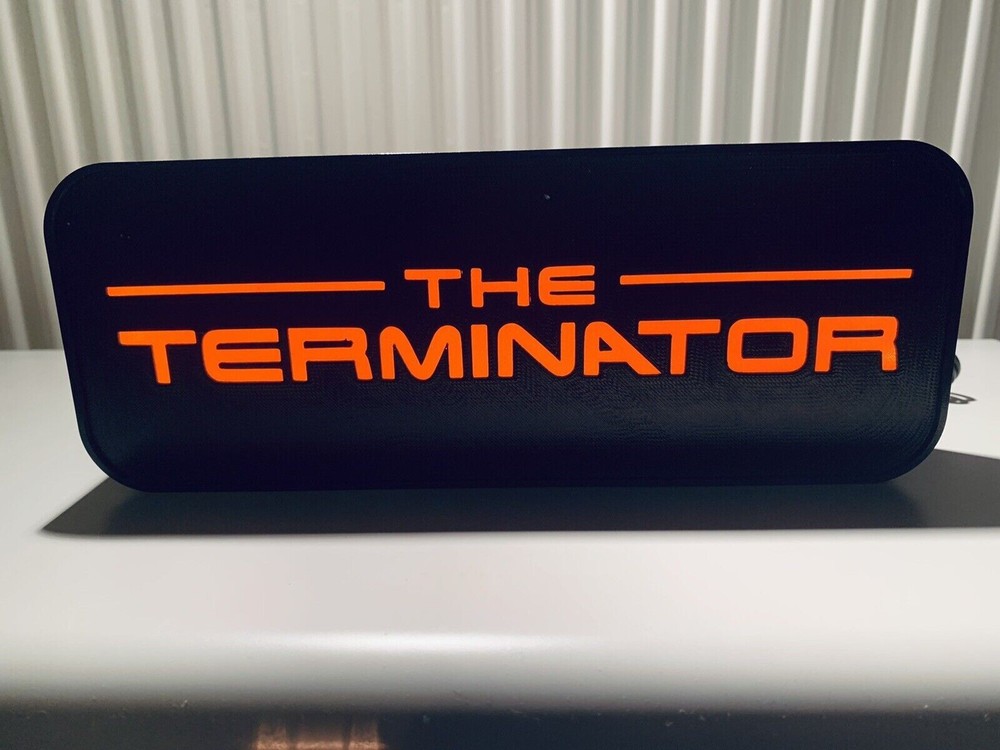 Terminator Extra Large 42cm Custom LED Light Sign