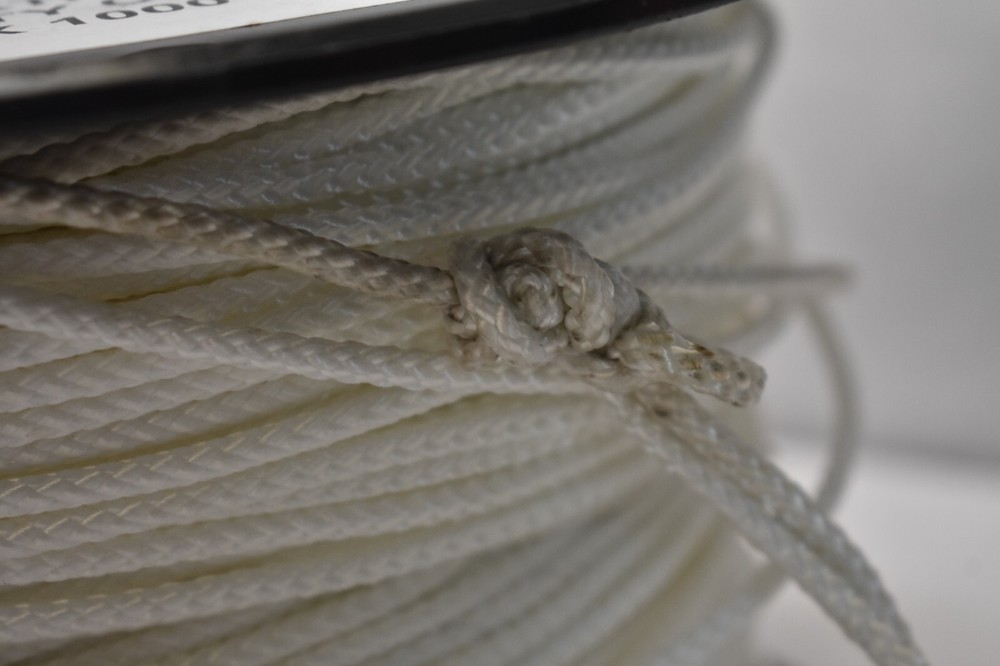 Loktite Low Stretch Solid Braid Industrial Polyester Cord 5/32" x 1000' White