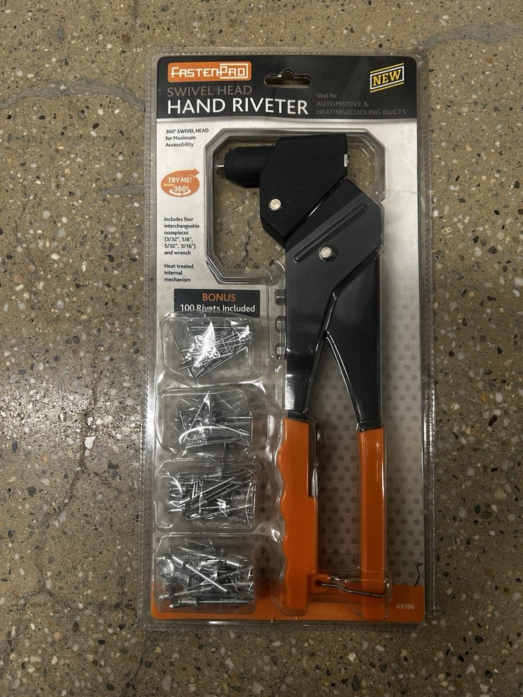 FastenPro Hand Riveter (Sheetmetal, Leather, Plastic)