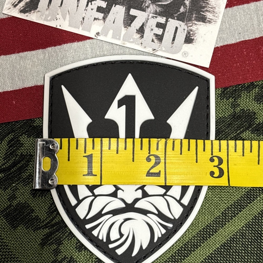 PvC 3D Odin Viking Morale Tactical Hook & Loop Patch Glows In The Dark