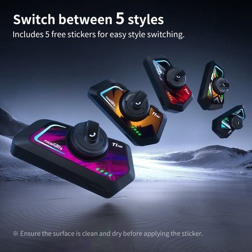 2x T1 Pro Motorcycle Bluetooth Headset Bluetooth for 6 Riders Group 2000m