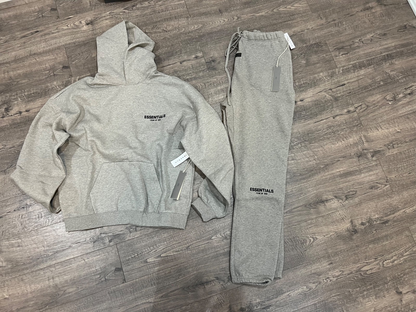 Essentials Dark Grey Hoodie and Sweatpants set