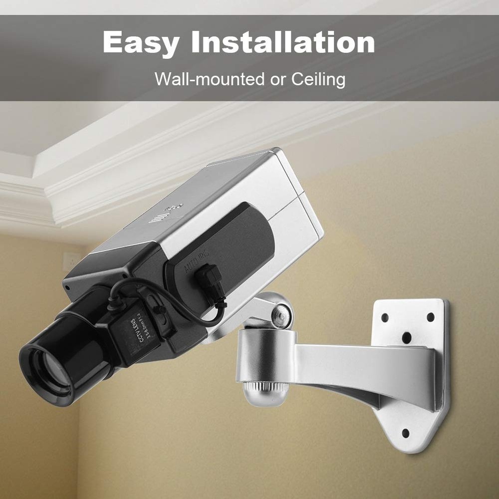 Fake Security Camera, Emulation CCTV Auto Rotation Movement Security Camera S...