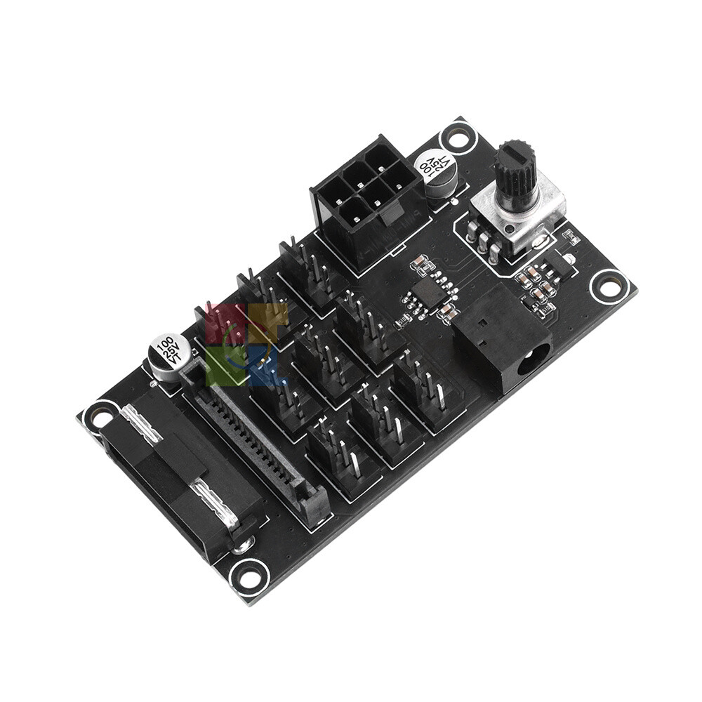 Computer Chassis PWM Violent Fan Speed Controller 9CH High-Power Hub Controller