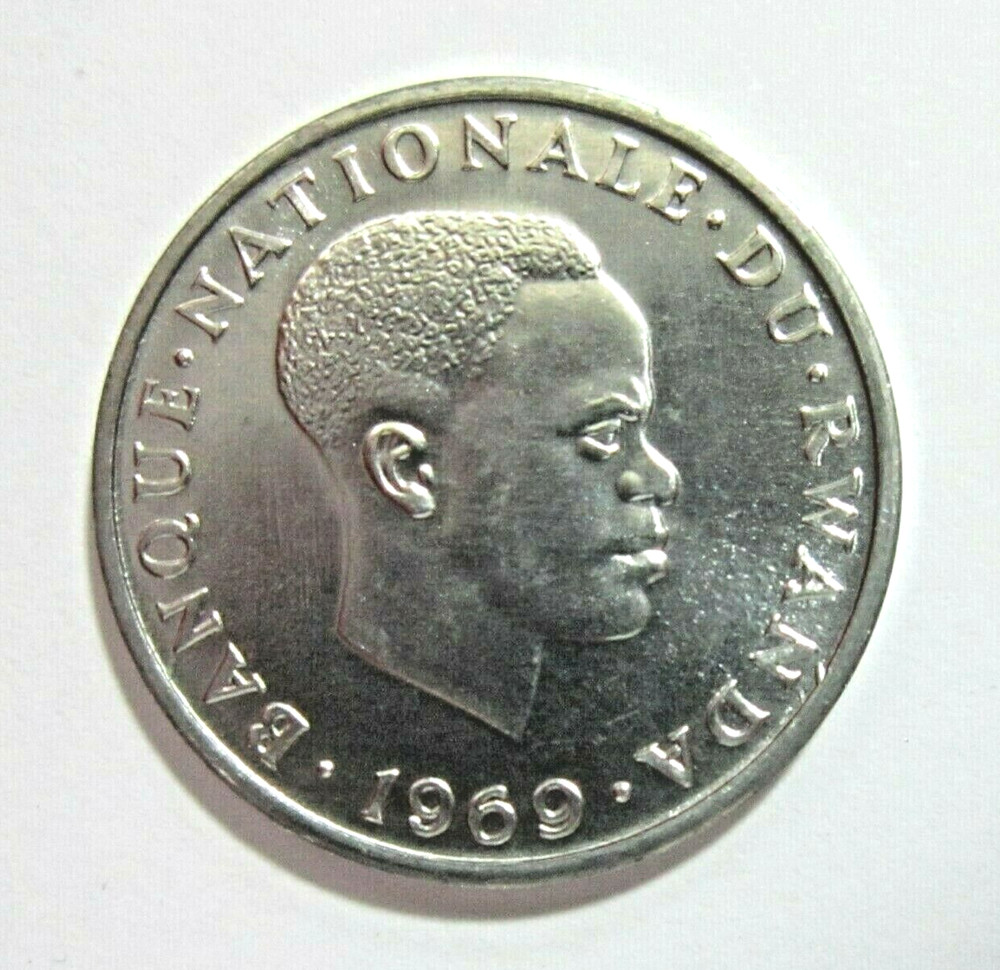 RWANDA. 1 FRANC, 1969. UNCIRCULATED.
