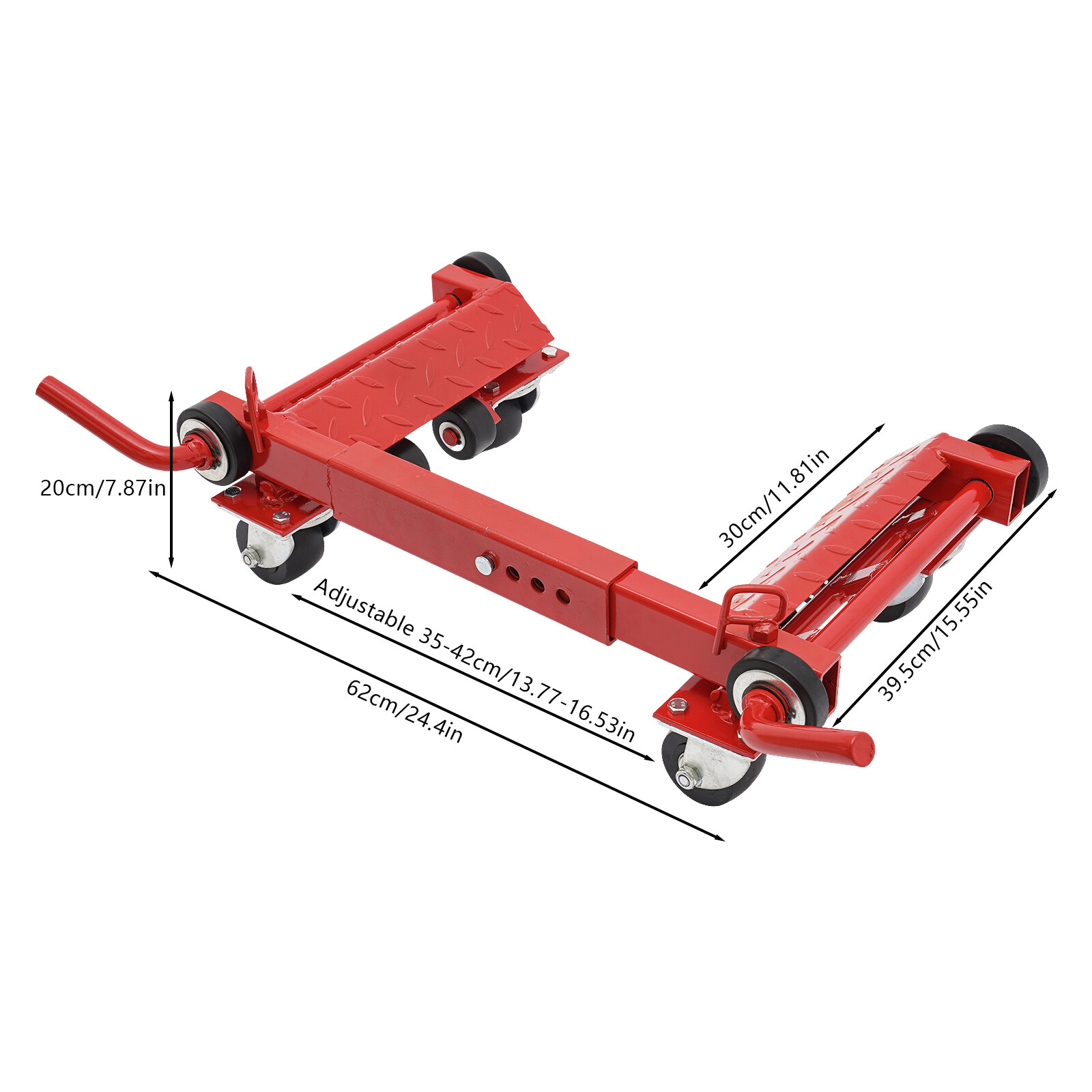 2200lb Lever Type Car Wheel Dolly Auto Vehicle Positioning Moving Tire Lift Jack