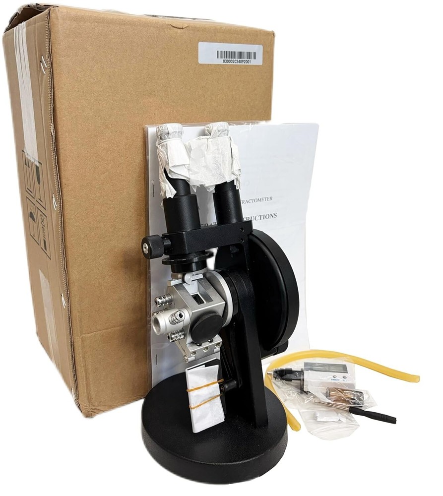 Binocular Refractometer Abbe Refractometer with Range 1.3000-1.7000nD 0-95% Brix