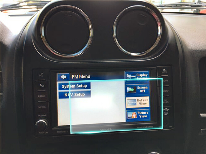 Crystal Clear Screen Protector for 2013 Jeep Compass Vehicle Navigation