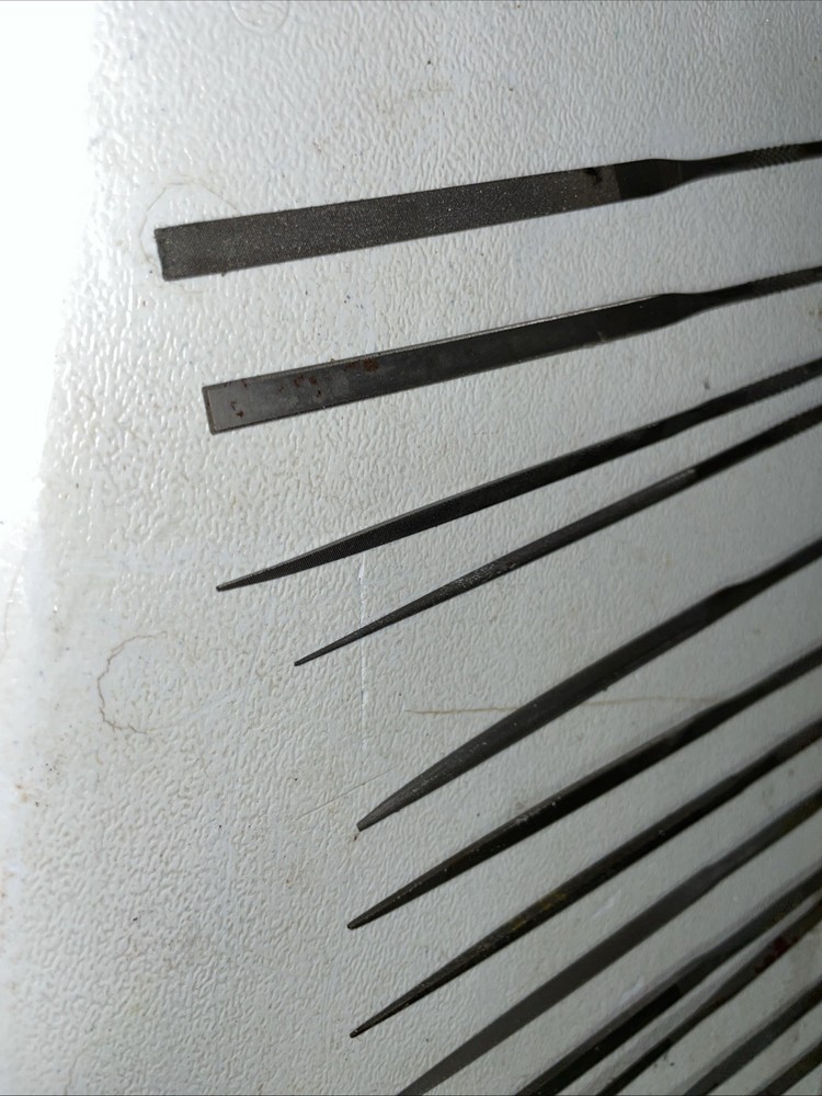 Heller Tool Co 12 Ohio Swiss Pattern Files With Case.