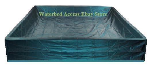 California King Softside Waterbed with Dual Deep Fill Bladders and heaters