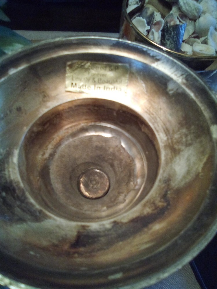 Vintage Bronze with Silver Plate Pitcher