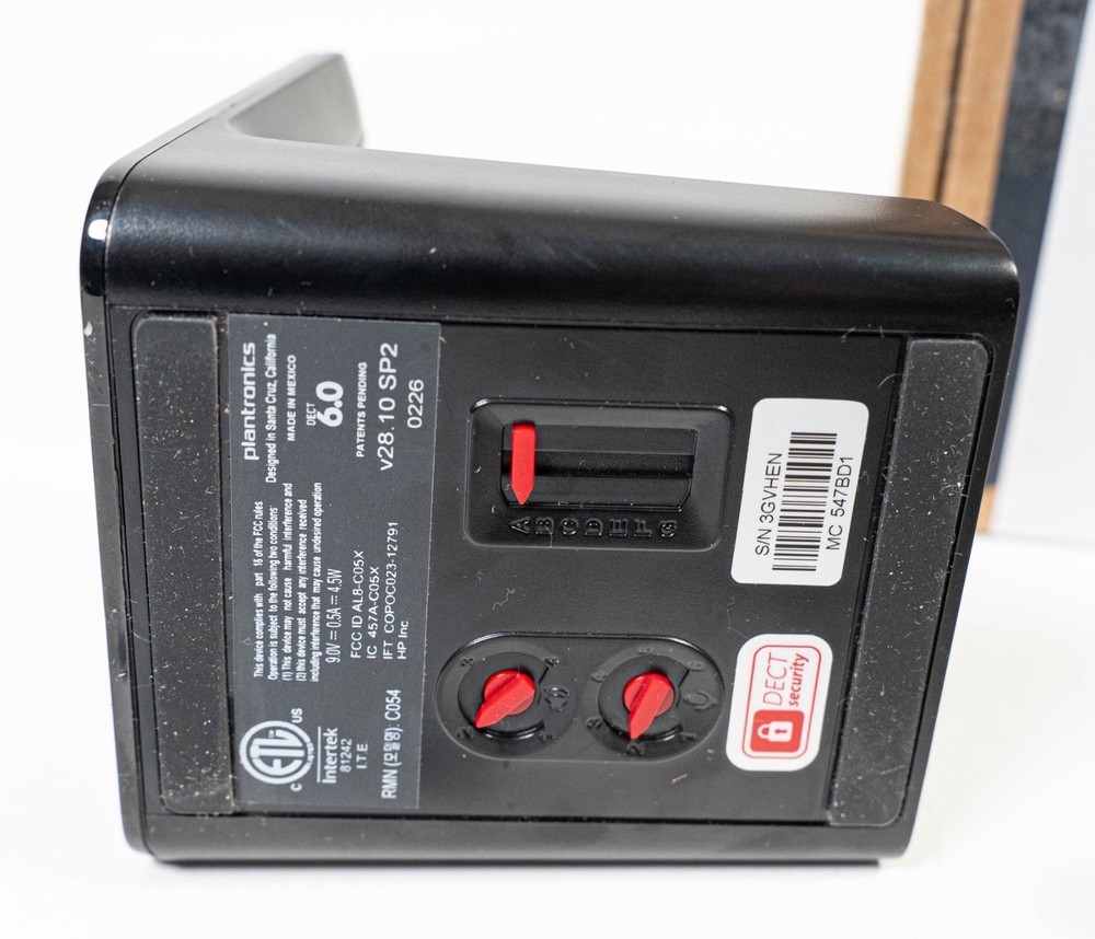 PLANTRONICS Poly CS540 Wireless DECT Headset Black