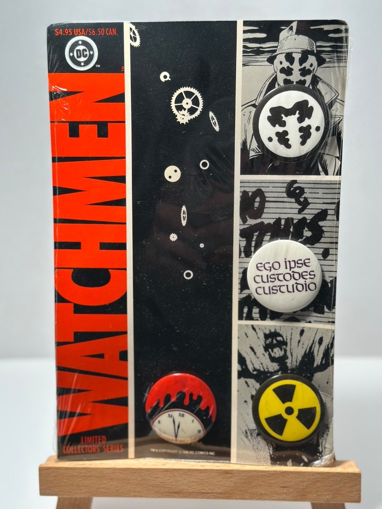 🔥⏰Watchmen Comics Button Set Original 1986 Limited Edition🔥⏰
