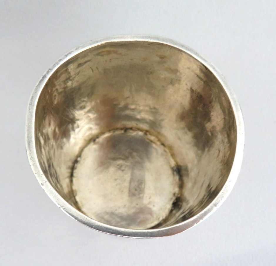 Antique Sterling Silver Beaker / Kiddush Cup 48g ~ Extremely OLD RARE MARKS