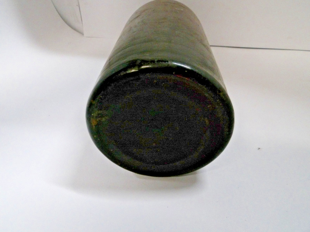Vintage Unmarked Amber Wine Bottle