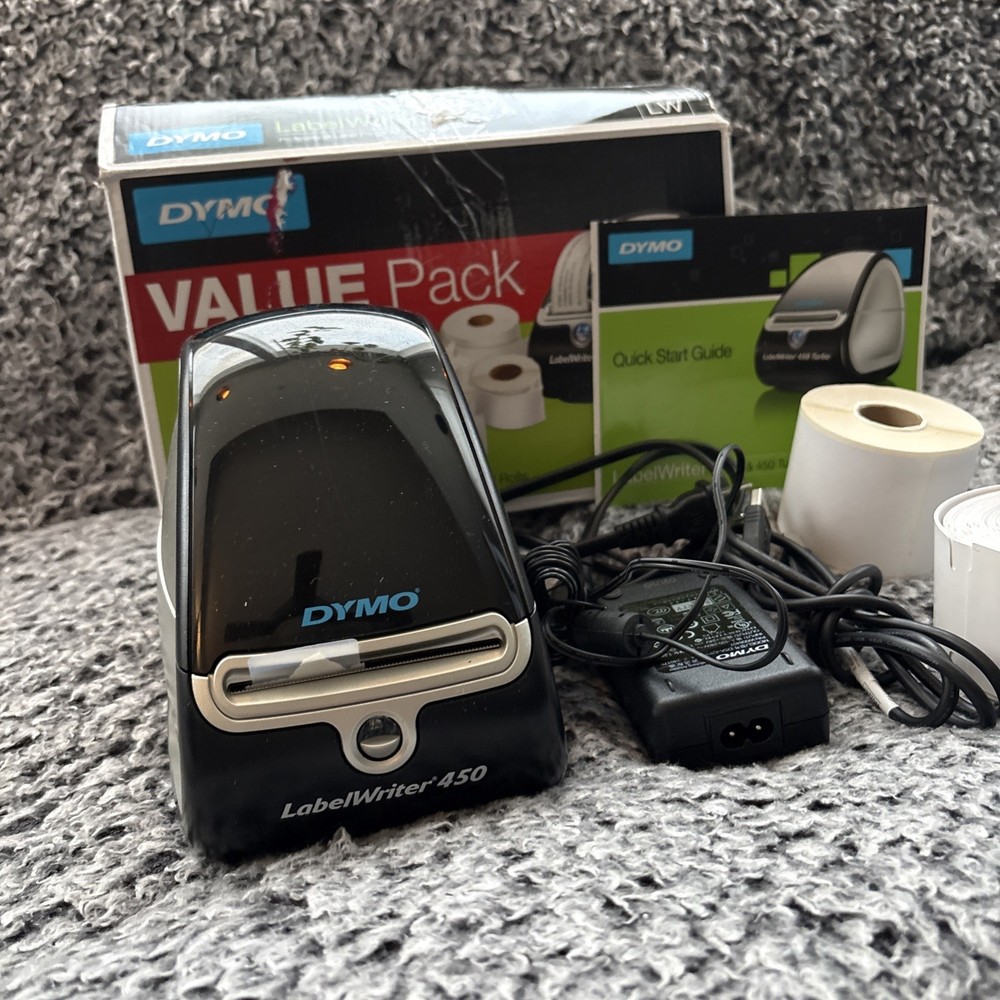 Dymo LabelWriter 450 Printer Value Pack With Labels Preowned Works