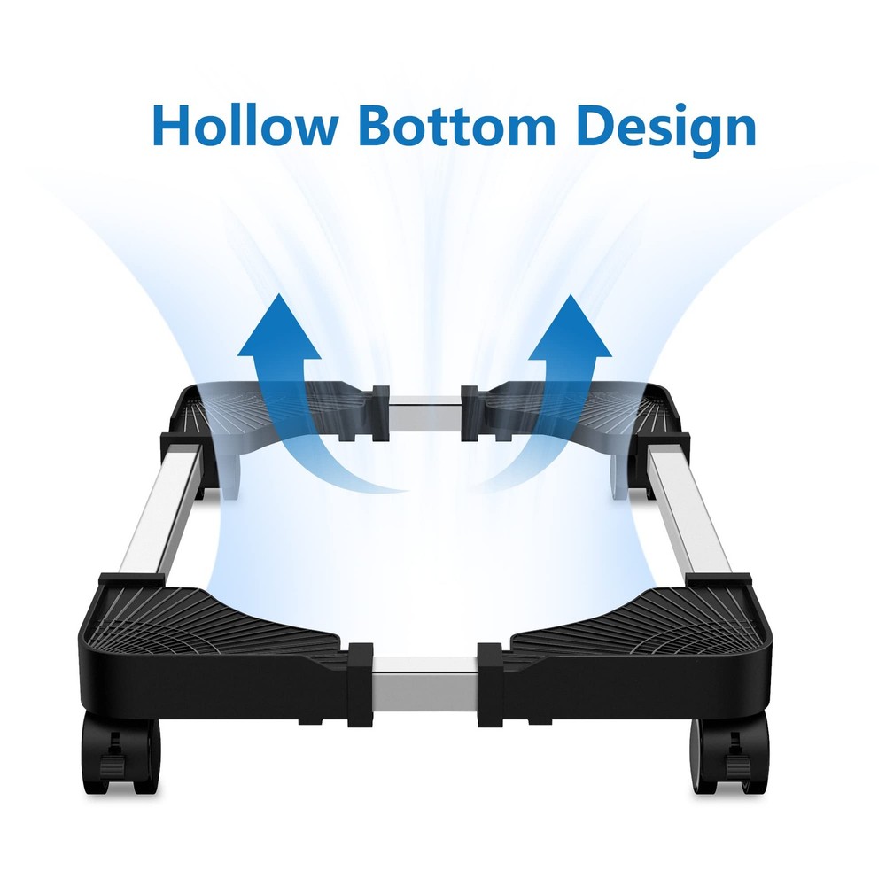 LABOBOLE Computer Tower Stand - Adjustable PC for Most Desktop Towers, Black