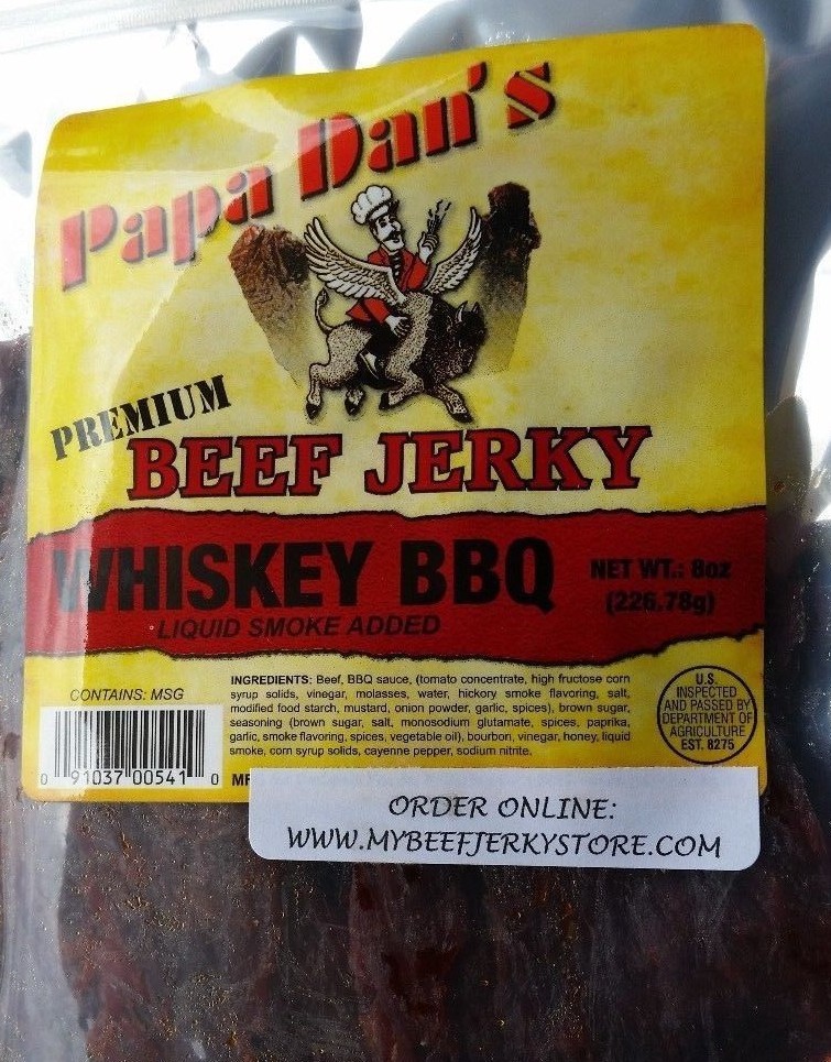 Papa Dan's Whiskey BBQ beef jerky (7 oz.)