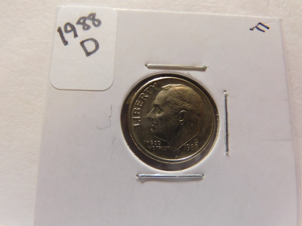 1988 D Roosevelt Dime 10C