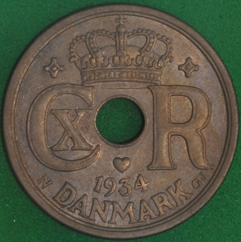 1939 Denmark 25 Ore AU