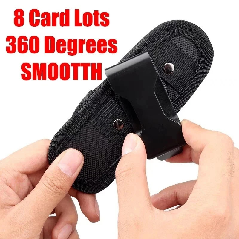 Tactical Flashlight Pouch Belt Torch Bag Durable Hunting Lighting Accessory Surv