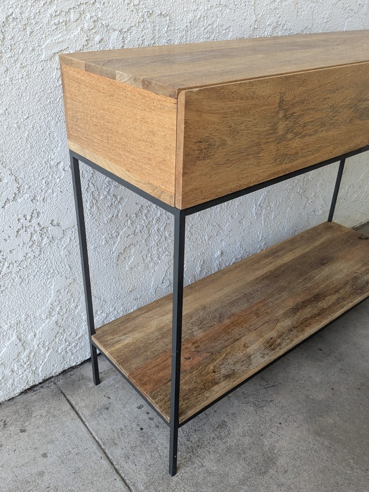 west elm industrial Console Media Entryway Sofa Sideboard Table