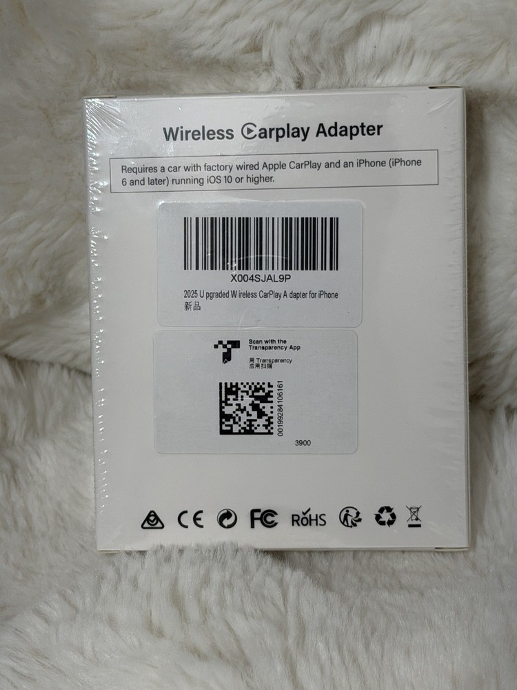 Wireless CarPlay Adapter for Apple iPhone & Android Auto USB Adapter Plug & Play